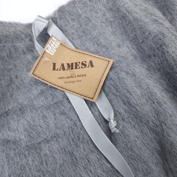 New Lamesa Alpaca Grey Wool Maxi Skirt Sz XXL - Picture 3 of 15